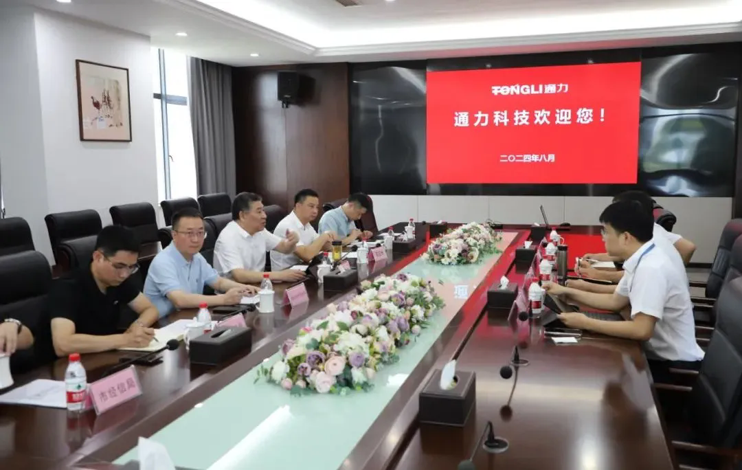 瑞安市委常委、副市長(zhǎng)林政洪一行調(diào)研通力科技